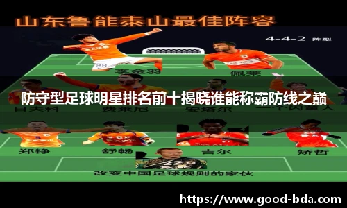 防守型足球明星排名前十揭晓谁能称霸防线之巅